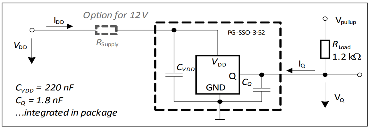 Application Circuit Diagram - Infineon Technologies TLE4929C Crankshaft Sensors